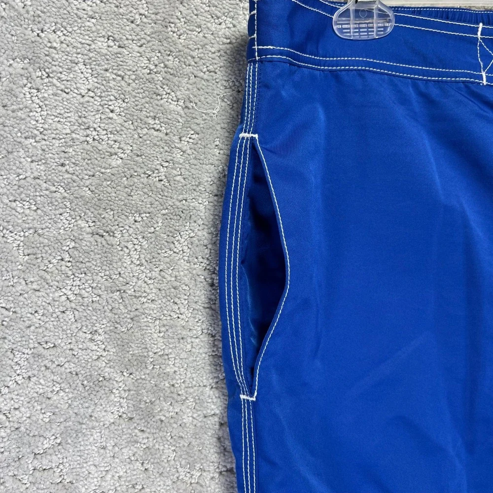 VINTAGE Polo Ralph Lauren Board Shorts Mens Large Blue Swim Trunks Surf Big Pony